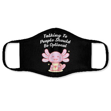 Discover Talking To People Optional Introvert Nerd Antisoci Face Masks