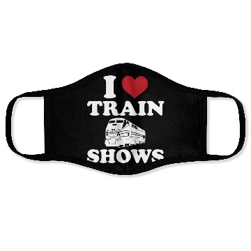 Discover I Love Train Shows Face Masks