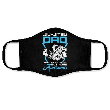 Discover Jiu-Jitsu Dad Athletic Rollinggrapplingmixed marti Face Masks
