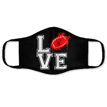 Discover I Love Football Face Masks