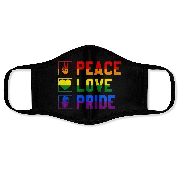 Discover Peace Love Pride Lgbtq Face Masks