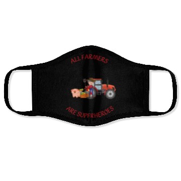 Discover All farmers are superheroes Face Masks