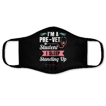Discover Pre-Vet Student - Sleep Standing Up Face Masks