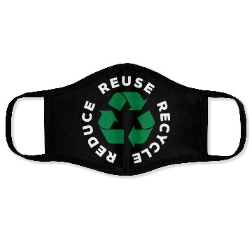 Discover Reduce Reuse Recycle World Environment Day Gift Face Masks