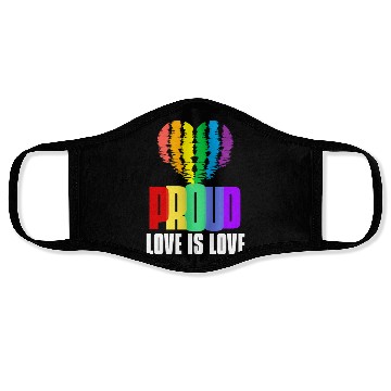 Discover Love is Love Face Masks Equality Human Rights Proud