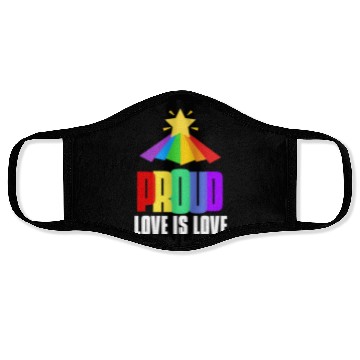 Discover Proud LGBT Face Masks Love is Love Face Masks Equality