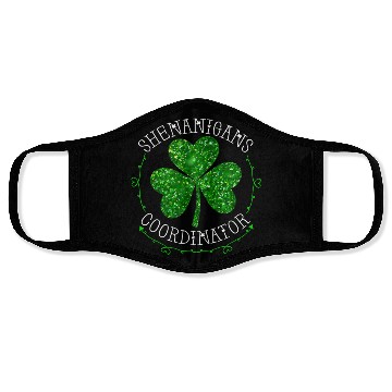 Discover Shenanigans Coordinator Teacher St Patric Day Face Masks