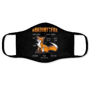 Discover Anatomy Fox Furry Fursona Face Masks