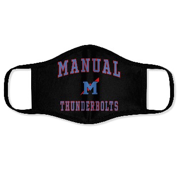 Discover Manual High School Thunderbolts Face Masks