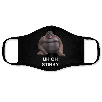 Discover Uh Oh Stinky Poop Le Monke Meme Face Masks