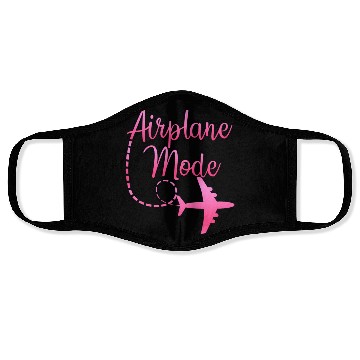 Discover Airplane Mode Traveling Vacation For S Face Masks