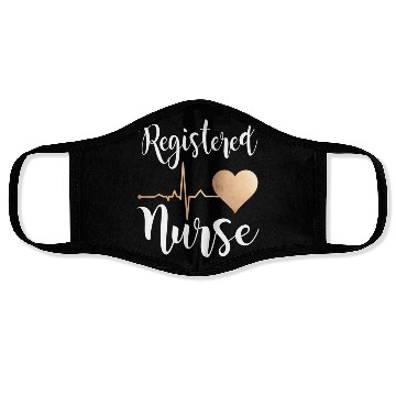 Discover Registered Nurse Heart Rn Face Masks
