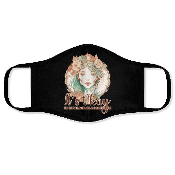Discover It's Okay To Be Vulnerable Mental Health Awareness Face Masks