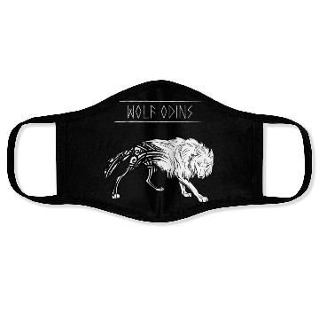 Discover Freki Geri Wolf Odin Wotan Nordic God Valhalla Face Masks