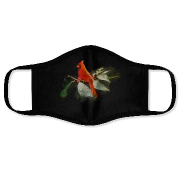 Discover Wild Red Cardinal Bird Face Masks