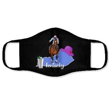 Discover Kentucky Horse Racing Derby Py Face Masks