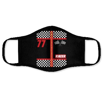 Discover And Halloween Race Car Driver Face Masks