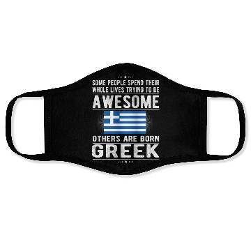 Discover Awesome Greek Flag Greece Greek Roots Face Masks