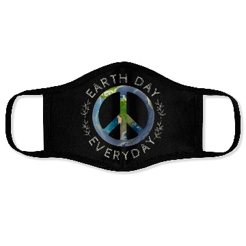 Discover Earth Day Everyday World Global Peace On Earth Face Masks