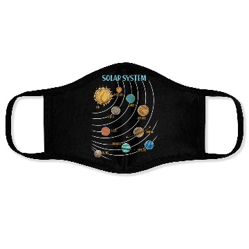 Discover Our Solar System Science Education Face Masks