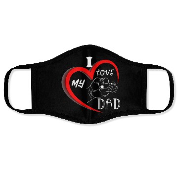 Discover I Love My Dad Face Masks