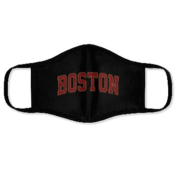 Discover Boston Massachusetts Ma Athletic Sports Face Masks