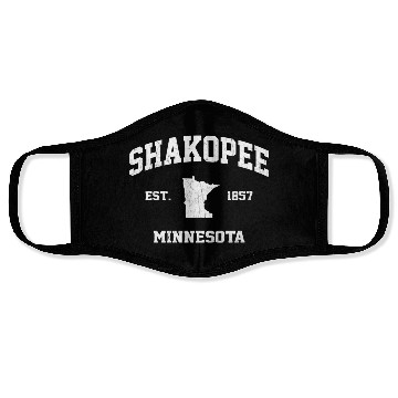 Discover Shakopee Minnesota Mn State Athletic Style Face Masks