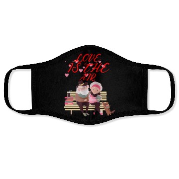 Discover LOVE IS THE AIR Face Masks