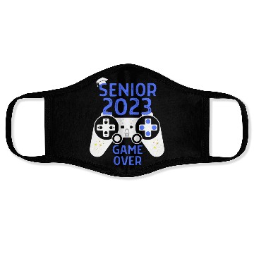 Discover Class Of 2023 Senior Video Game Over School Gamer Face Masks