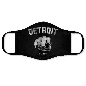 Discover Detroit Fist City Style For Face Masks