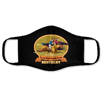 Discover Louisville Kentucky Horse Racing Bourbon Derby Face Masks