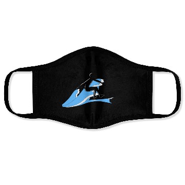 Discover Happiness Is Being a Windsurfer Face Masks
