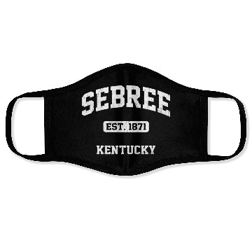 Discover Sebree Kentucky Ky State Athletic Style Face Masks