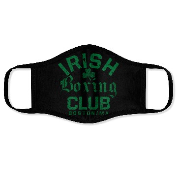 Discover Irish Bong Club Boston Massachusetts Face Masks
