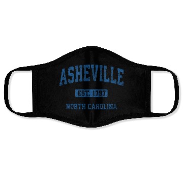 Discover Asheville North Carolina Athletic Sports Face Masks