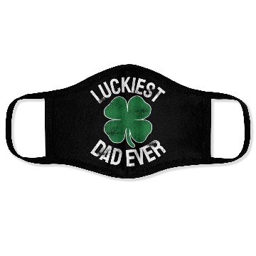 Discover St Patrick'S Day Shamrock Luckiest Dad Irish Face Masks