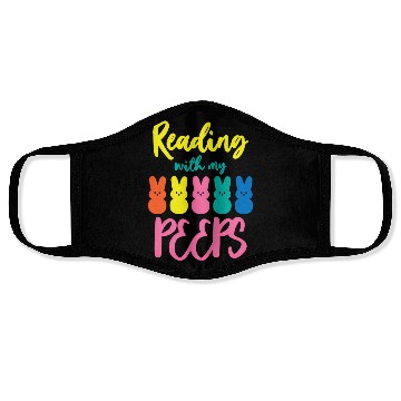Discover Reading With My Peeps Teacher Reader Face Masks