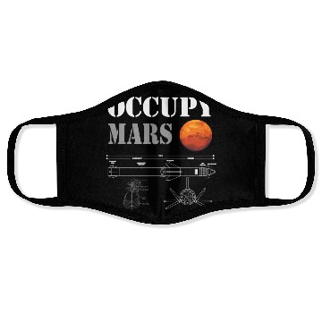 Discover Occupy Mars Starship Rocket Face Masks
