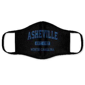 Discover Asheville North Carolina Athletic Sports Face Masks