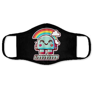 Discover A Robot Grin And A Rainbow Face Masks