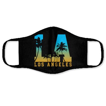 Discover Los Angeles La California Face Masks