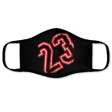 Discover basketball number 23 Face Masks