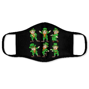 Discover Dancing Leprechauns St Patrick'S Day Face Masks