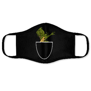 Discover Dabbing Lizard Reptile Animal Pocket Chameleon Face Masks