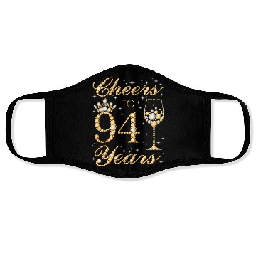 Discover Cheers To 94 Years 94Th Queen'S 94 Face Masks