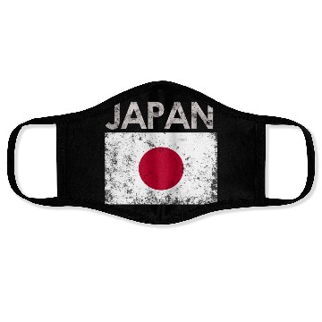 Discover Japan Japanese Flag Pride Face Masks