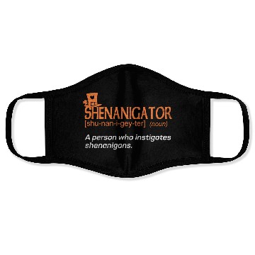 Discover Shenanigans Instigator St Patric Day Face Masks