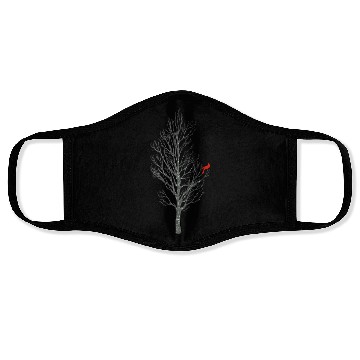 Discover Winter Tree W Cardinal Bird Face Masks