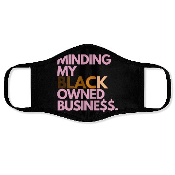 Discover Minding My Owned Black Business Face Masks