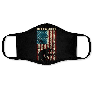 Discover Welding Patriotic Distressed Usa American Flag Face Masks